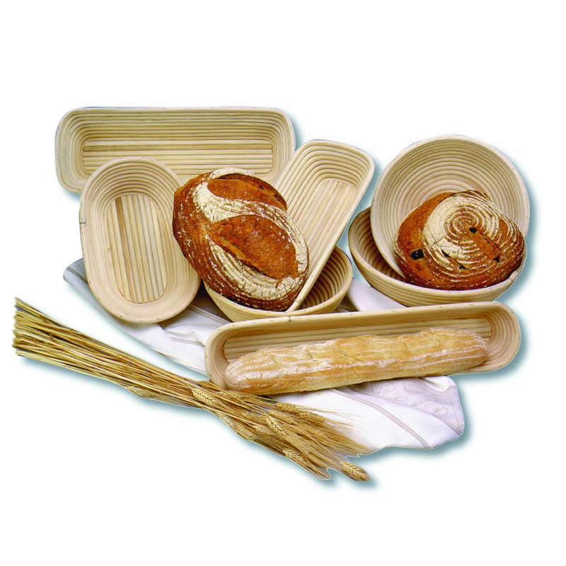 Frieling Round Proofing Basket, Brotform Bread Rising Banneton and Serving
