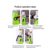 NILICAN Manual Rotary Potato Grater Kitchen Mandoline Vegetable Slicer，with 3