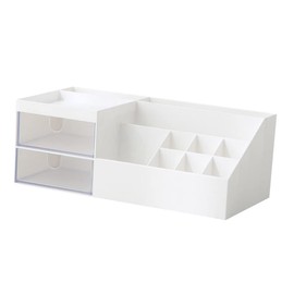 Operitacx Cosmetics Case 1 Pc Large Capacity Abs Material Makeup Storage Organizer