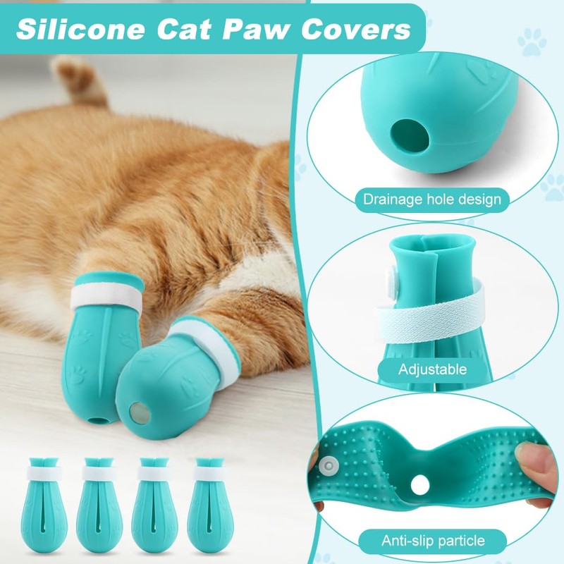 Velarionna Cat Muzzle for Grooming, Adjustable Breathable Transparent Cat Astronaut