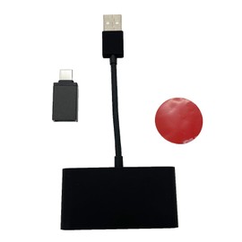 HLUCHY Wireless CarPlay Adapter Convert Wired to Wireless CarPlay Dongle Plug & Play Fast and Easy Use Fit for Cars from 2015 & iOS 10+ (Black)