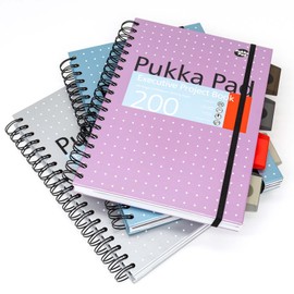 Pukka Pads B5 Metallic Executive Project Books - Assorted - Pack 3