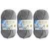 3Pcs 50g Milk Yarn Knitting Cotton Yarn Soft Chunky Hand-Woven