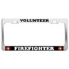 Product Express Volunteer Firefighter #2 CAR Accessories Chrome Steel TAG