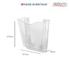 Deflecto Clear Portrait A4 Wall Mounted Document Holder with Antimicrobial