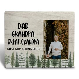 FHUGX Great Grandpa Picture Photo Frames 4x6 - Great Grandpa Gifts for Father's Day Birthday, Grandfather Gift Wooden Picture Frame