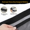Expandable Black Car Ceiling Cargo Net – 28"x20" Double-Layer Mesh