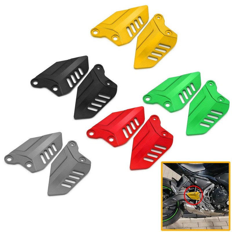 Heimo Motorcycle CNC Foot Peg Footrest Heel Plate Guard Protector