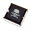 Skull Pirate Decorative Coasters Glasses Slate with Box of 4