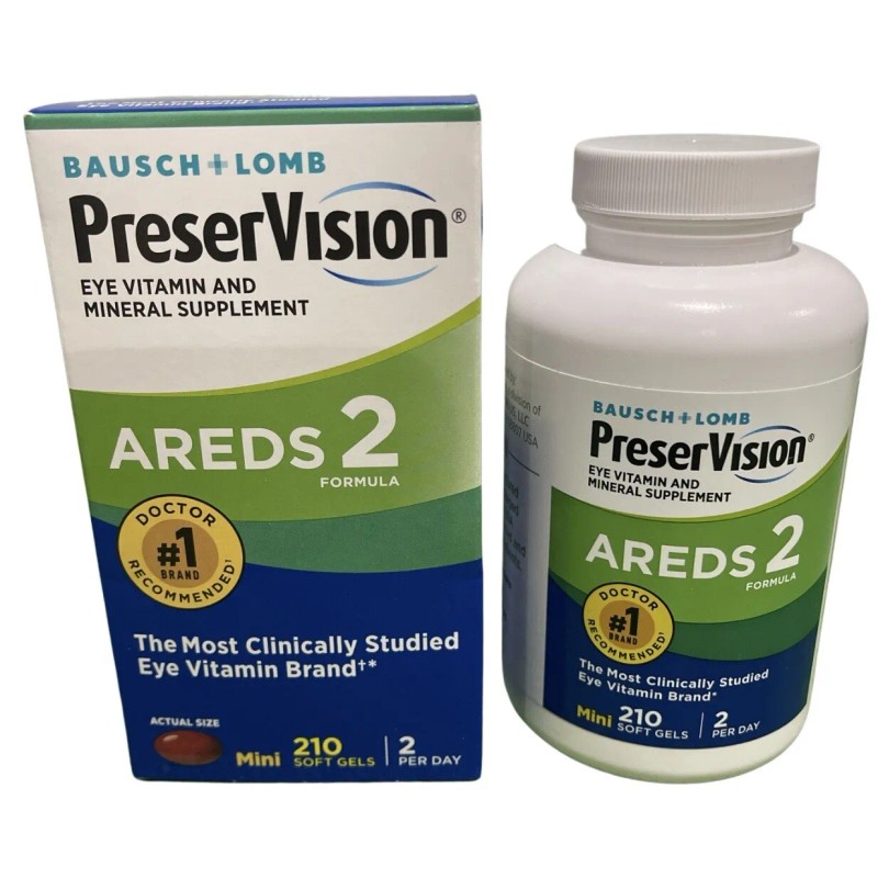 PRESERVISION Eye Vitamin & Mineral Supplement AREDS 2 Formula. 210