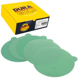 Dura-Gold Premium Film Back PSA Discos de lijado autoadhesivos para lijadoras DA, caja de 25 discos de acabado de papel de lija para automoción y carpintería, verdes, de 1000 granos, 15.2 cm, Variety Pack - Fine