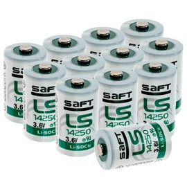 Synergy Digital Dog Collar Batteries, Compatible with Dogwatch R8 Dog Collar, (Li-SOCl2, 3.6V, 1200 mAh) Ultra High Capacity, Combo-Pack Includes: 12 x LS14250 Batteries