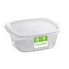 Responsible Products 32 oz Clear Hinged Deli Container, Certified Compostable