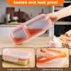 Ulezuar Stainless Steel Snack Containers with Lids, Reusable Condiment Box,