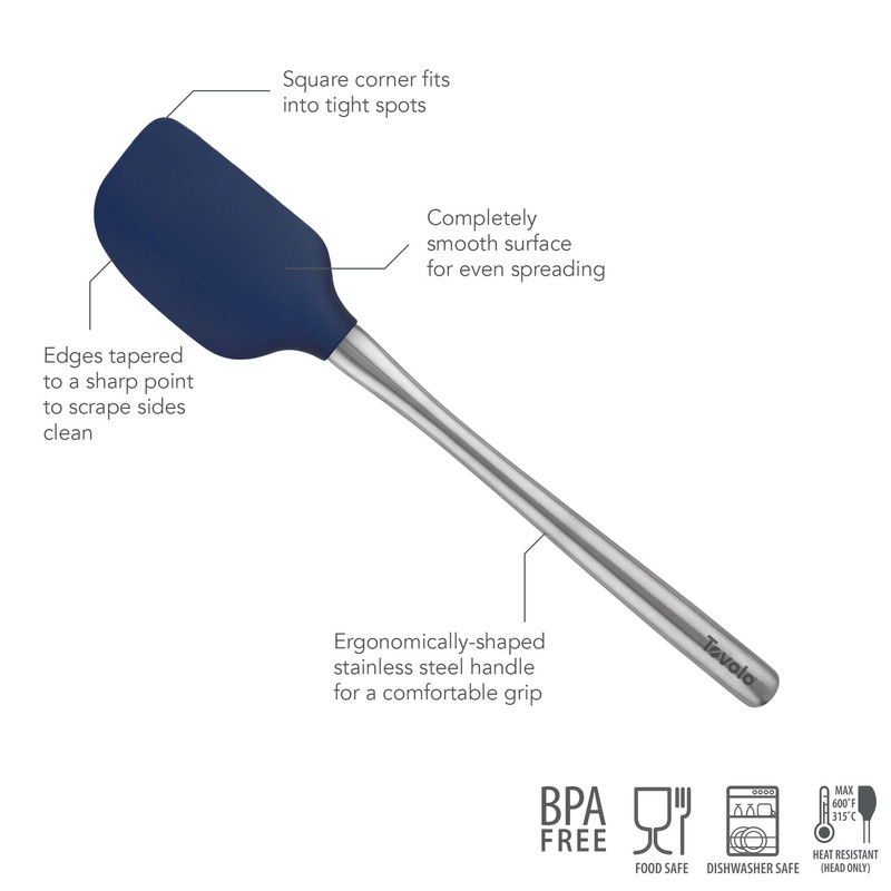 Tovolo Silicone Cooking Utensil Set of 6 Deep Indigo Ladle
