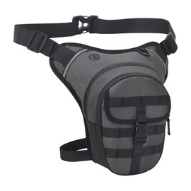 Motorcycle Leg Bag, Waterproof Leg Bag, Tactical Bag, Sports Belt Bag, Reflective Leg Straps, Waist Bag for Men and Women, Hiking, Camping, Motorcycle, Bicycle Hiking, gray, Leg bag motorcycle