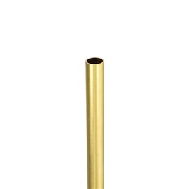 MACHSWON Brass Round Tube H65 Copper Tubes Pipe 300mm Length 21mm OD 1.5mm Wall Thickness Seamless Straight Pipe Tubing
