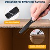 Zentara 2-Pack Cardboard Cutter – No Blade Replacement, Serrated Corrugated