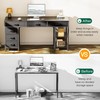 Huuger Computer Desk with 6 Drawers, 54 Inch Office Desk