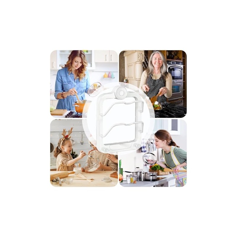 Cabinet Door Pot Lid Holder, Wall Mounted Pot Lid Rack,