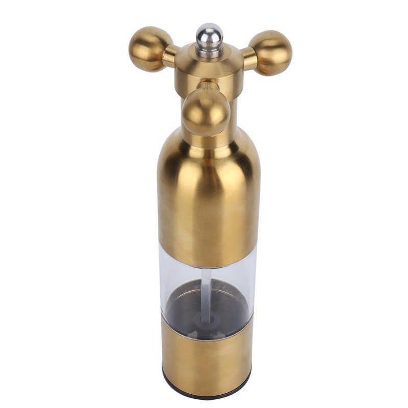 Stainless Steel Pepper Mill Manual Faucet Valve Shape Black Pepper
