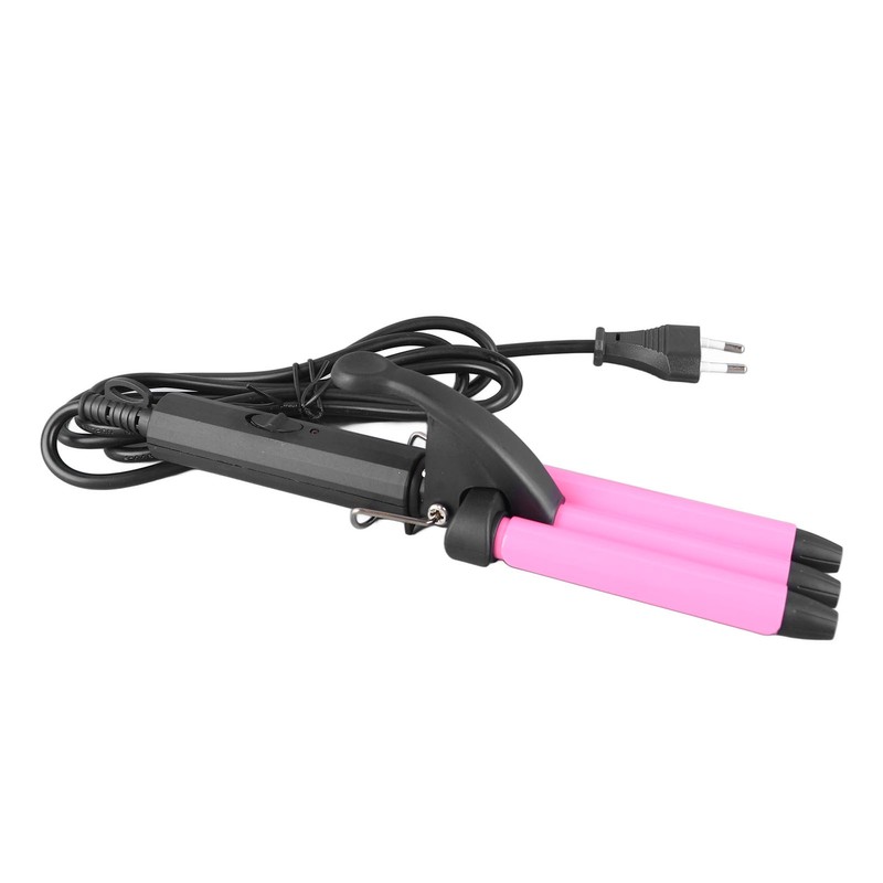 Waver Curling Iron Mini Portable 3 Barrel Hair Crimper Wand