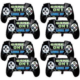 4 Pcs Video Game Party Balloons, Game Birthday Party Decorations Balloons for Birthday Party Graduation Party Decorations Boys Kids Birthday Party Supplies (4)