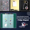 Lamatar1 Texan Charm: 9-Piece Souvenir Magnet & Keychain Set -