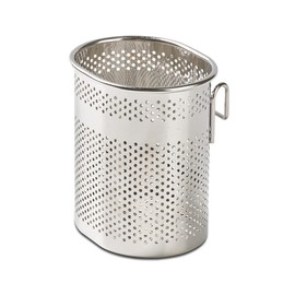 HOME&I Silverware Drying Basket, Very Small Oval Utensil Holder for Dish Rack, Stainless Steel 304 Cutlery Caddy for Kitchen Sink & Countertop
