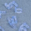 CIYODO 50pcs Pack PVC Led Rope Light Clips Holder Cord