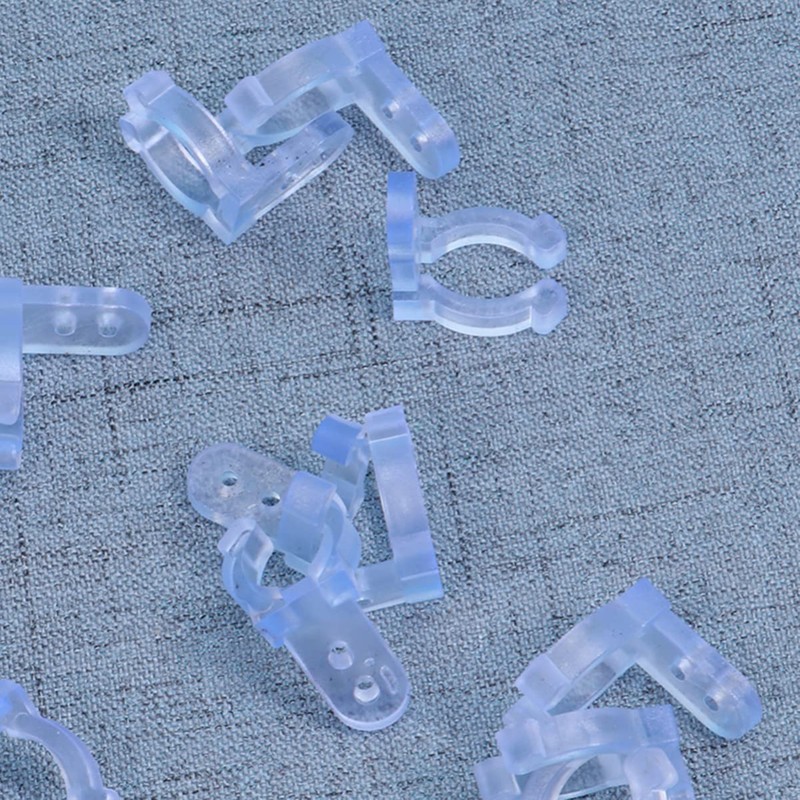CIYODO 50pcs Pack PVC Led Rope Light Clips Holder Cord