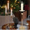VGEUNA VGEUNA 4 Pieces Bent Glass Candle Bobeches, Taper Candle