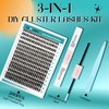 GEMERRY DIY Cluster Eyelash Extensions Kit with Lash Bond and