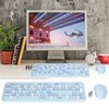 Keyboard Mouse Combo 2.4G Retro Multi Color Mute Cover Wireless