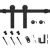 WINSOON 3.5FT Super Mini Sliding Barn Door Cabinet Hardware Kit