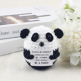 Teppich Panda Cute Knitted Emotional Support Ornament