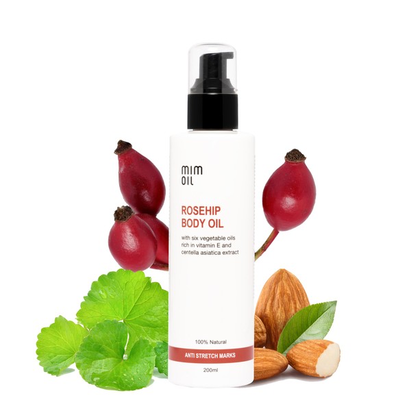 Anti Stretch Mark Oil with Rosehip, Sweet Almond, Centella Asica