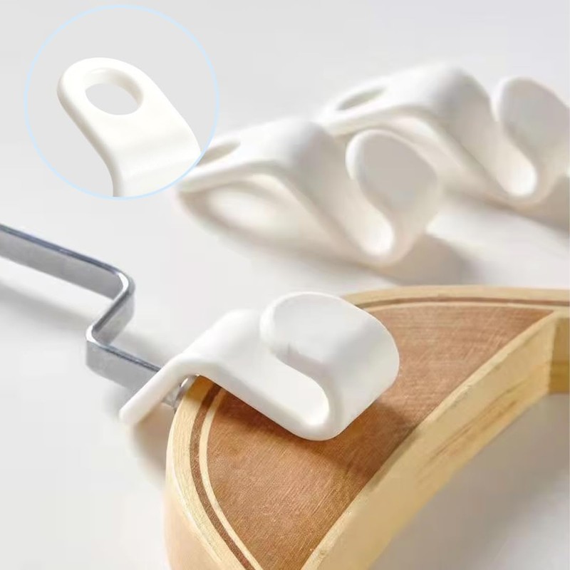 GGUFAY Pack of 50 Space-saving Clothes Hangers, Plastic Connecting Hooks,