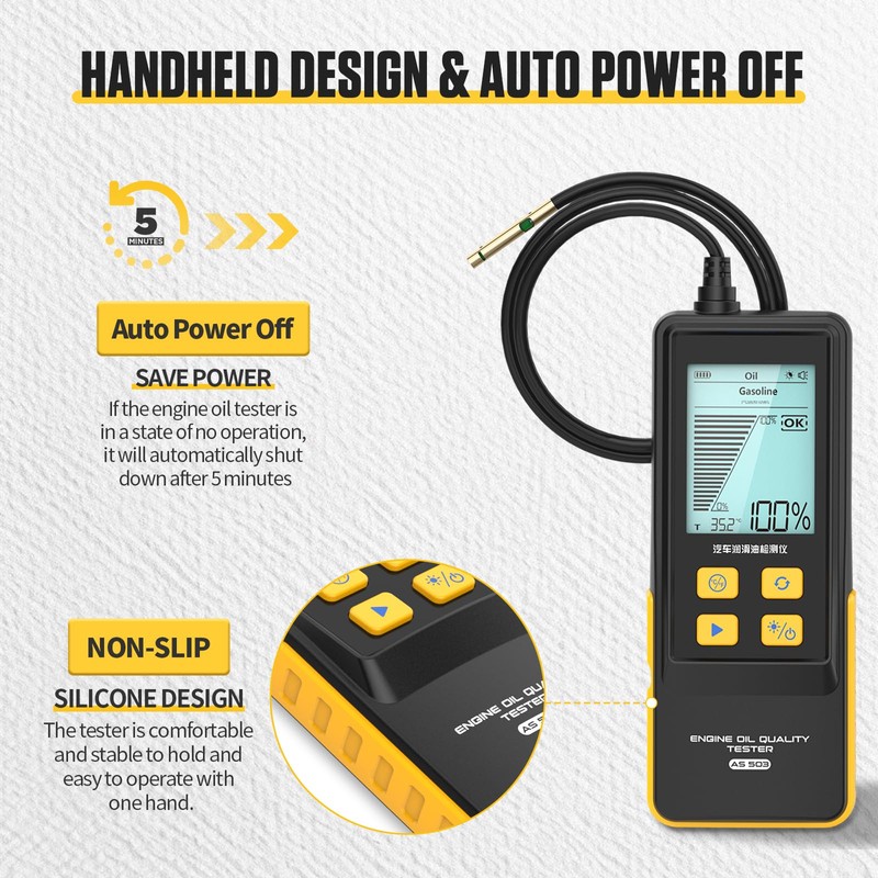 BELEY Engine Oil Tester & Motorcycle Oil Change Kit- Gasoline/Diesel
