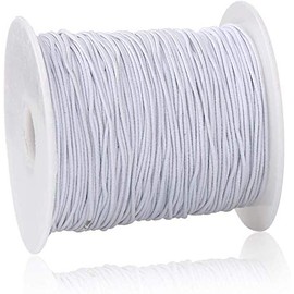 1mm White Elastic Cord Beading Thread Stretch String for Bracelet Making 109 Yard