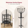 Tajsoon Coat Rack Stand with Umbrella Holder, Coat Tree Freestanding
