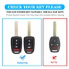 MILD EAST for Honda Key Fob Cover with Key Chain,