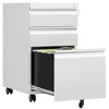 AFAIF 3 Drawer Mobile File Cabinet with Lock, Rolling File