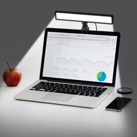 Generic 2PCS Computer Laptop Monitor Light Bar Video Conference Lighting Screen Lamp Fill-in Lamps USB Powered 3 Color Temperature Dimmable with Mini Tripod Screen Clamp for Video Conferences Remote