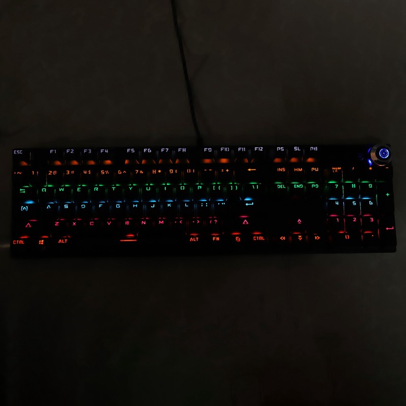 Mechanical Keyboard Wired Gaming Support Backlight Green Axis Keyboard with