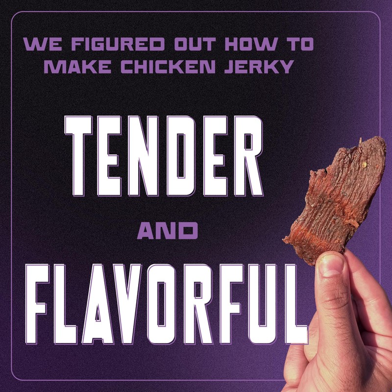 MaxJerky Sichuan Chili Crisp Chicken Jerky, 88 Grams of Protein,