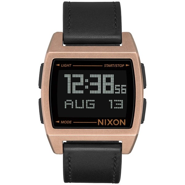 Nixon Unisex Digital Watch with Leather Strap A1181-872-00