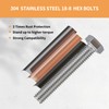 Krysay 12Sets 5/16-18 x 3-1/2 Hex Head Screw Bolt,Nuts,Flat Washer