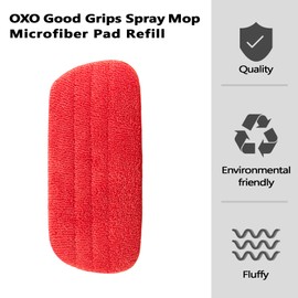 SunDiss 2 Pack Replacement Heads for OXO Good Grips Microfiber Spray Mop | Heads for Hardwood & Tile Floors | Machine Washable Wet/Dry Cleaning Cloths (No Mop)