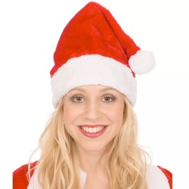 Rubie's Adult Plush Santa Hat Christmas Costume Accessory